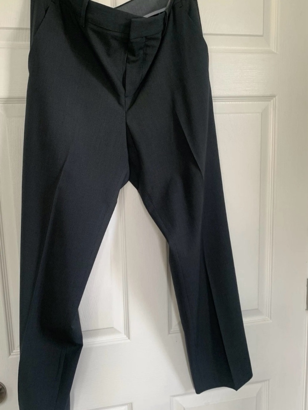 Perry Ellis Portfolio Men's 36x29 Dark Gray Slim Fit Dress Pants Slacks Stretch